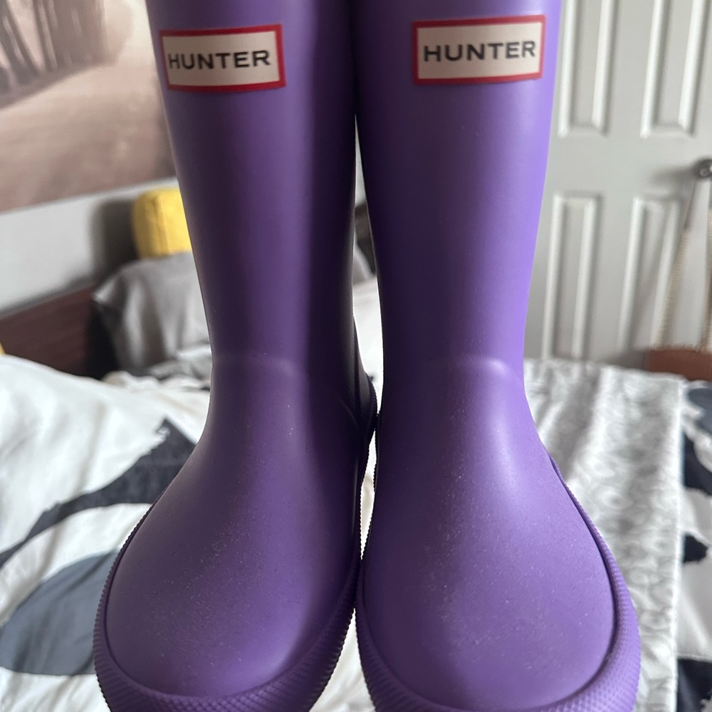 Hunter Purple Rain Boots. Brand New - with box